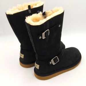 Ugg Kensington two Buckle Boot Black Leather